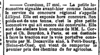 242 CORPET 020T 500-600mm 1t Livrée le 16.11.1877 Lilliput 1ere DECAUVILLE Exposition de 1878 vendue aux Pays-Bas (01)