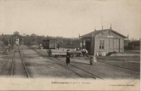 TIV Chateaugiron Gare Remise (allongement) Maneuvre Wagon sur Plaque + PLAN DE VOIE