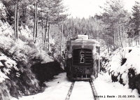 CFD Vivarais Billard A150d entre Le Chambon et Tence Neige 21.02.1953 Photo Bazin