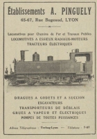 Pinguely Lyon Publicité 1919