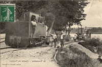 Tonneins chantier des trams revers.