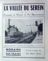 CFD Yonne Horaire 1951