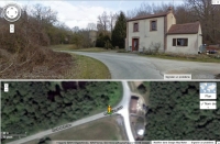 Dollot (Yonne) Gare + Chateau d'Eau GoogleMap Route de la Gare