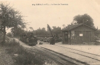 TIV Liffré Gare Grue sur voie paraélle pour débord des trons 3 Plaques-Tournantes (Ercé, prés Liffré)