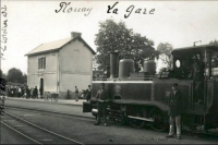 888 CORPET 030T Morbihan CM n°8 15t 30.06.1902 Livraison Ploermel Ligne Locminé-La Roche Bernard 1935 Fin de Service Radiation- CPA Plouay Gare