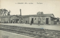 Chauny gare Provisoire Coté Quai