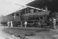 Cameroun CF du Centre Douala Gare 040+Tender Borsig 40t 26.12.1916 Photo Frédéric Gadmer AP62T096298 pop.gouv.fr