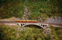 9 Train Jaune HOm Rail Modélisme Catalan Viaduc de Ramounails RAMMA 2015