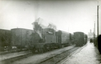 1948 Nord-Est Soissons Saint Waast 130T Corpet n°2 Train pour Olchy-Breny  (Photographe ?) - Voir aussi PTJ p. 108 Train voyageur à Quai Janvier 1948 Noncrédité