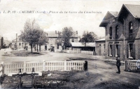 25 Pk 14,4 Cambrésis Caudry Gare Place Mini-Heurtoir avant 1914