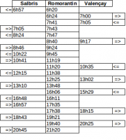 Horaire BA