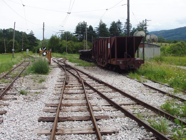 L'actuel embarcadère d'Hirschwang et la bifurcation vers la remise