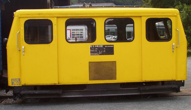 La draisine, ex. ÖBB 914.902, Kl 2 du Taurachbahn (club 760) en gare de Mauterndorf