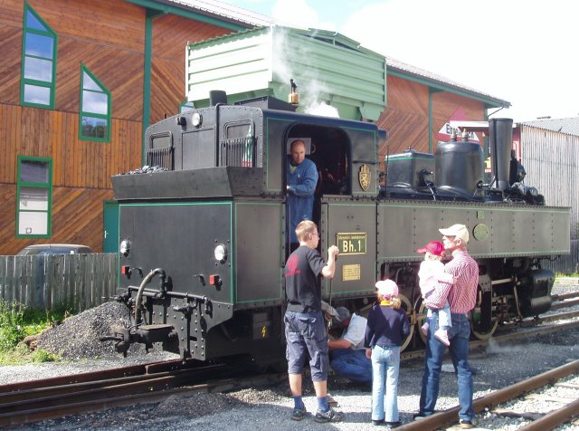 La Bh 1 ravitaille en gare de Tamsweg