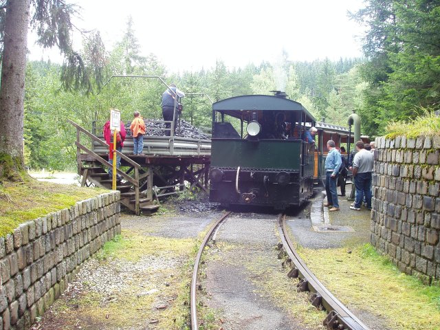 Ce qu'il reste, coté voies, de l'ancien terminus de la ligne à Gußwerk