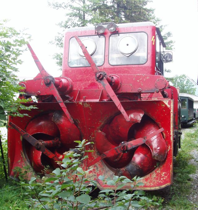 Vue arrière du chasse-neige 98 610-4