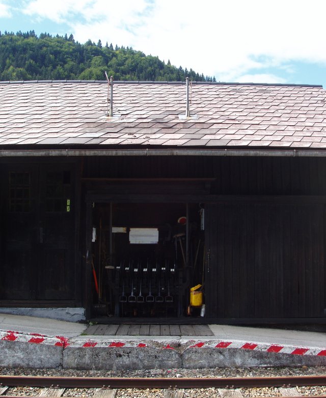 Le poste d'aiguillage de la gare de Lunz am See