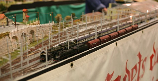 La gare avec verrière du réseau des Cadets du rail Auscitain
